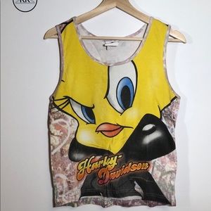 Vintage Tweety Harley-Davidson Tank top!